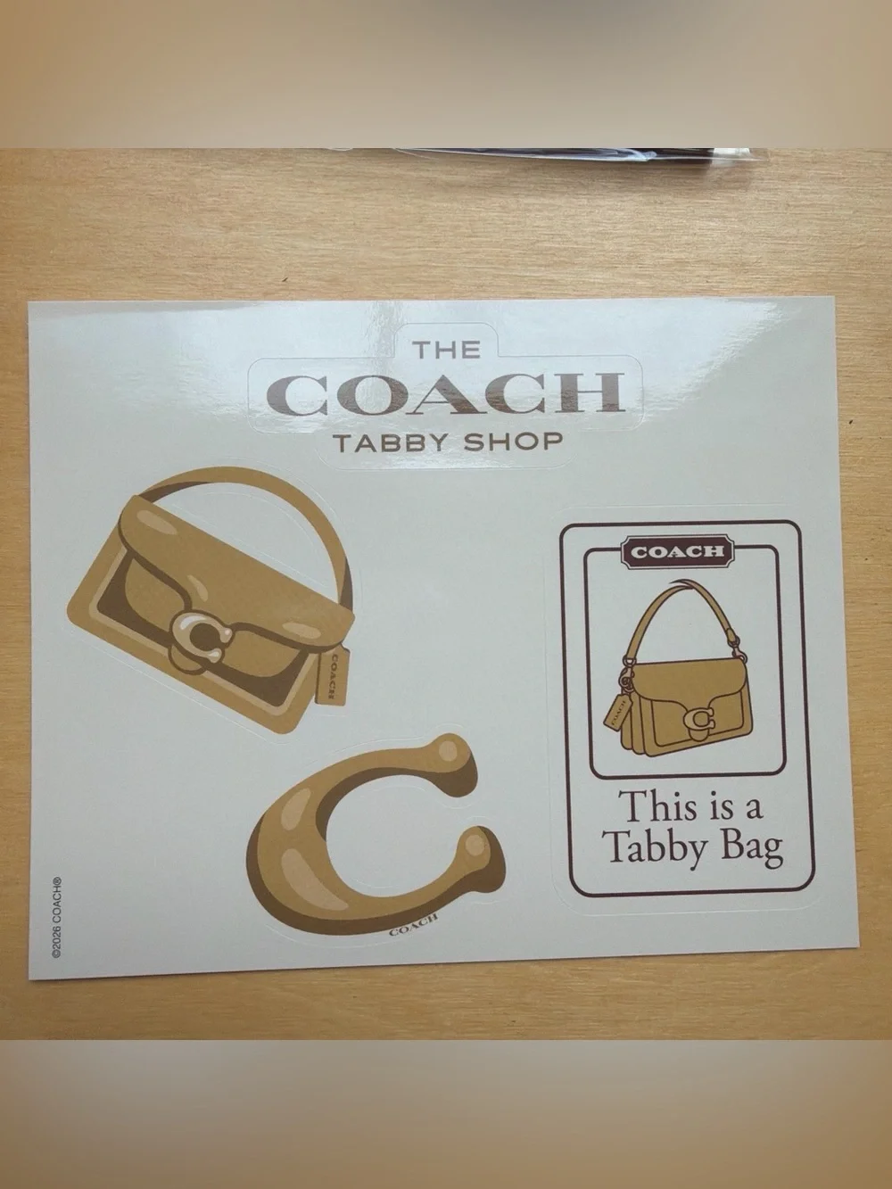Coach Tabby Shop Pop-Up Limited Edition Notebook, Pen & Sticker Set New in a box